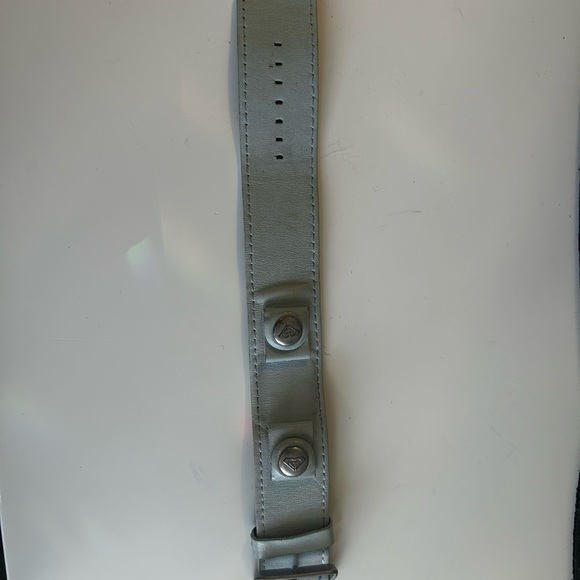 Light blue leather Roxy watch strap - Picture 2 of 4